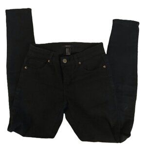 skinny jeans 24" waist Forever 21 black
